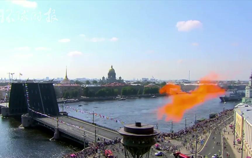 【点评】普京出席圣彼得堡海军日阅兵式[一阶段]的第1张示图