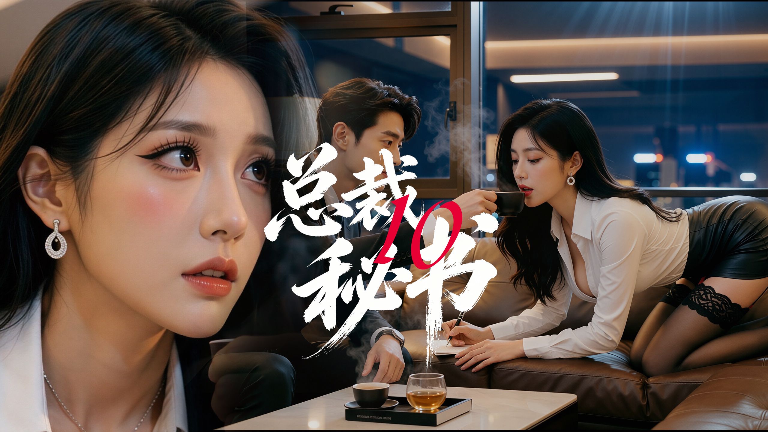 【AI短剧】总裁秘书10 写检讨 OL 办公室职业装 职场穿搭 财阀