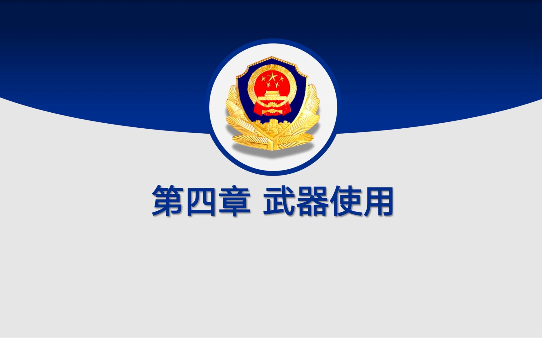 第四章武器使用全部