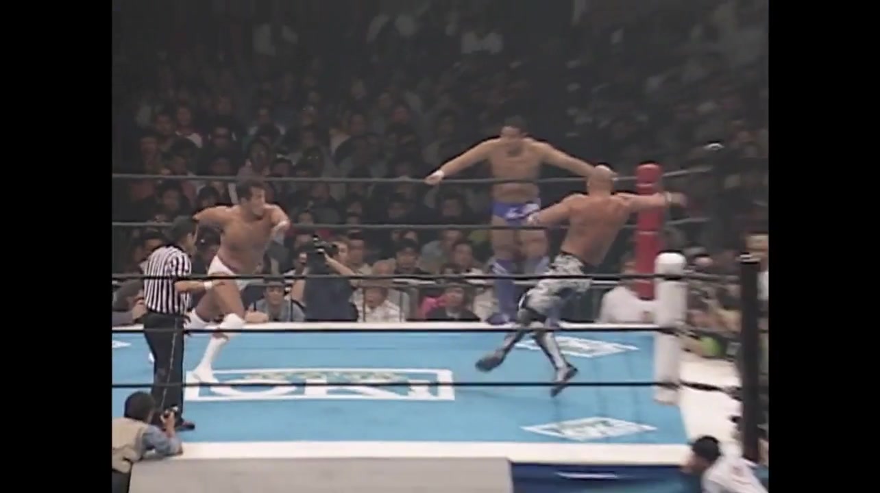 NJPW Indicate Of Next 2001.10.08 永田裕志 & 秋山準 vs. 武藤敬司 ＆ 馳浩_哔哩哔哩_bilibili
