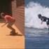 冲浪与陆地冲浪板动作对比 surf skate carving冲浪风格滑板