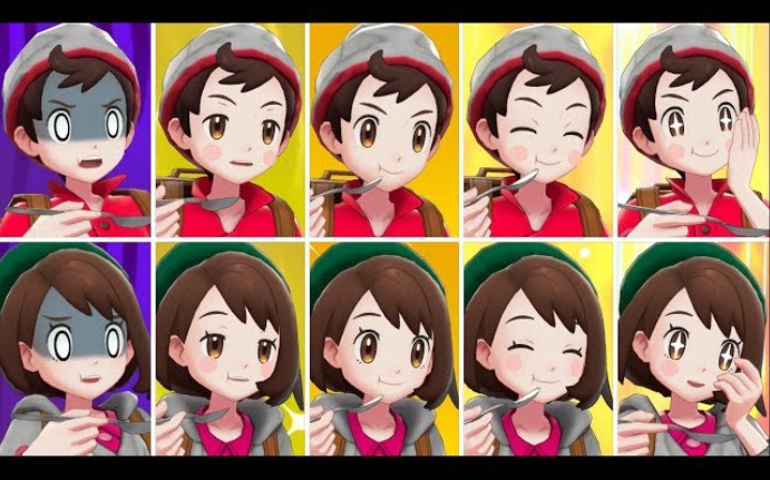 【油管搬运 口袋妖怪】超可爱！主角吃不同等级咖喱的全表情~    | Pokémon Sword & Shield - All Curry Reactions