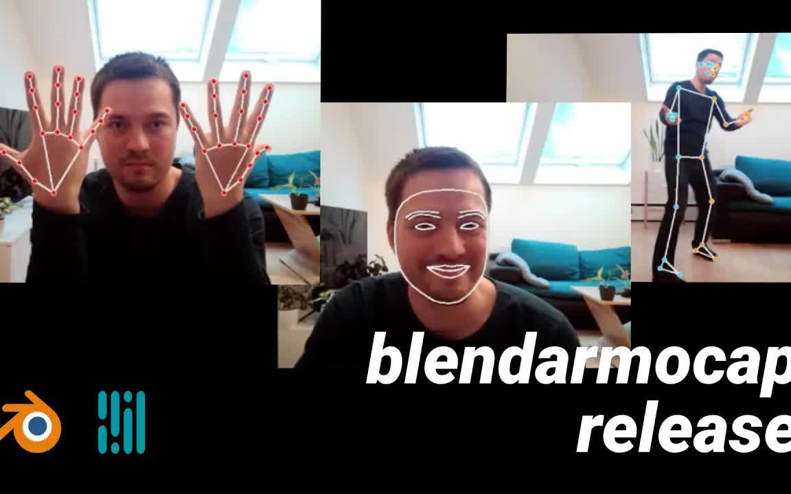 IBlender中文版插件 BlendArMocap - 使用 Mediapipe 在 Blender 中进行实时手部、面部和姿势检测 教程 ...