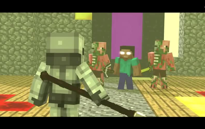 herobrine真人版,herobrine头像 minecraft我的世界动作动画 与herobrine的最后一战 the last stand