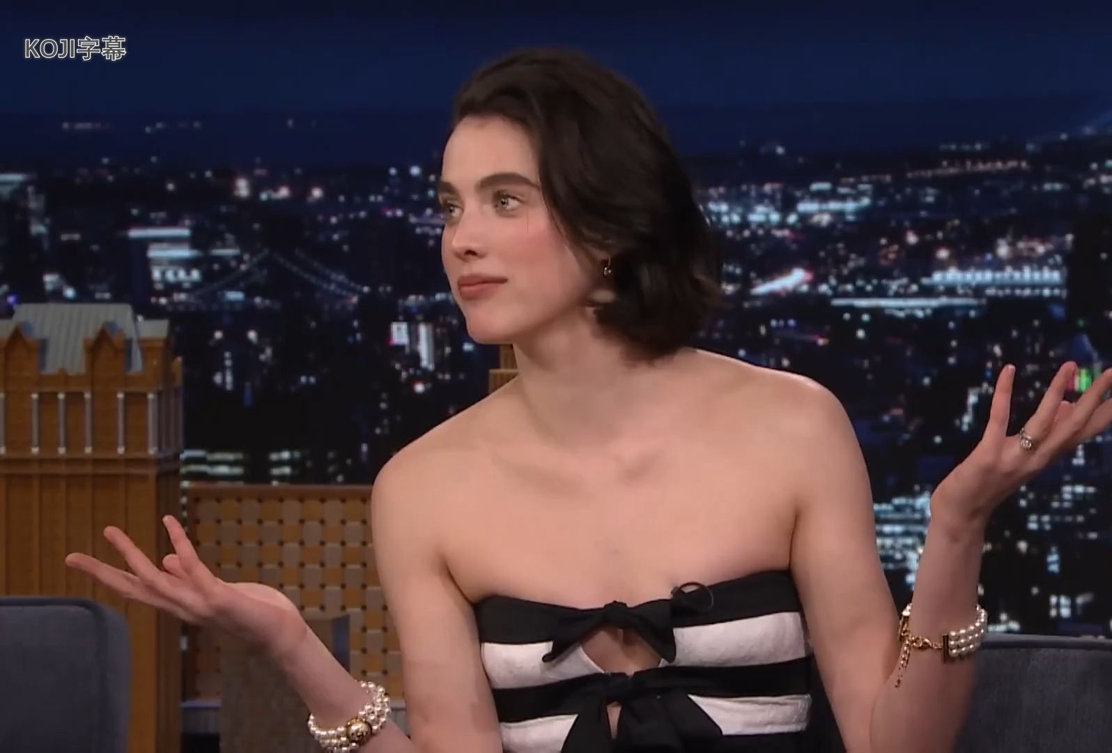 【Margaret Qualley 】Margaret做客肥伦秀【中英熟肉】聊到和Jack结婚啦 搬到新泽西住 还养了匹马