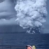 汤加火山喷发多角度录像