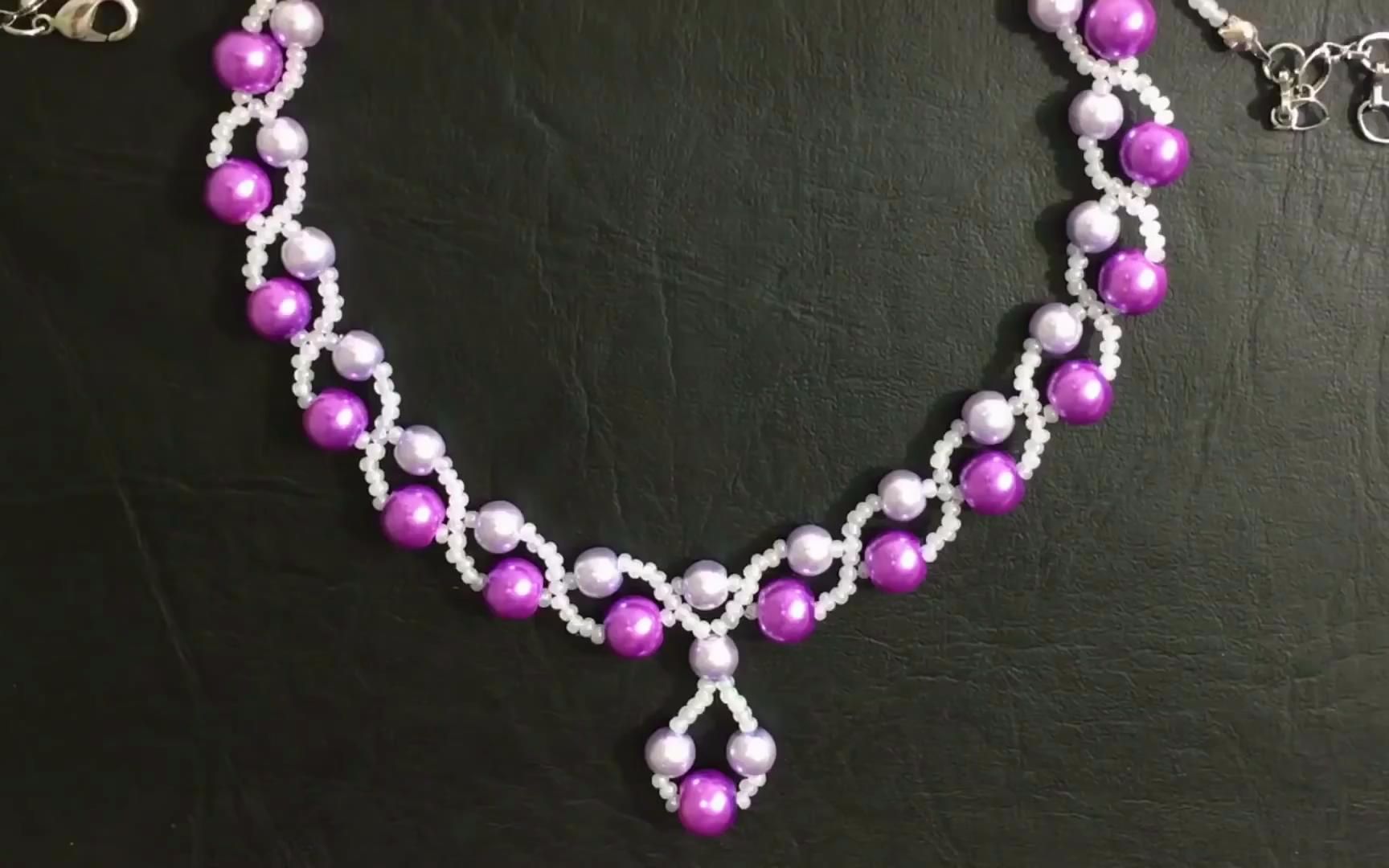 串珠 Elegant Wedding Necklace ....Super Easy Tutoria哔哩哔哩bilibili