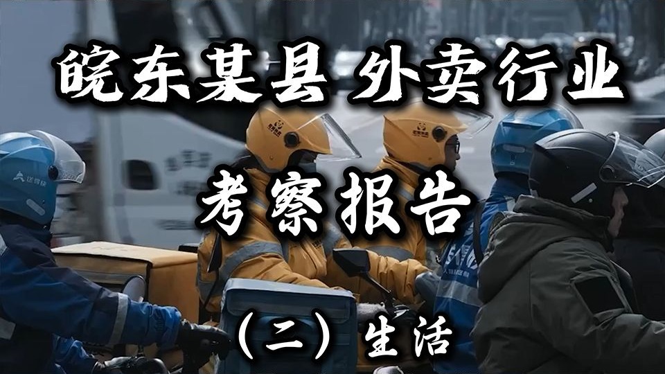 皖东某县城外卖行业考察报告【02 生活】