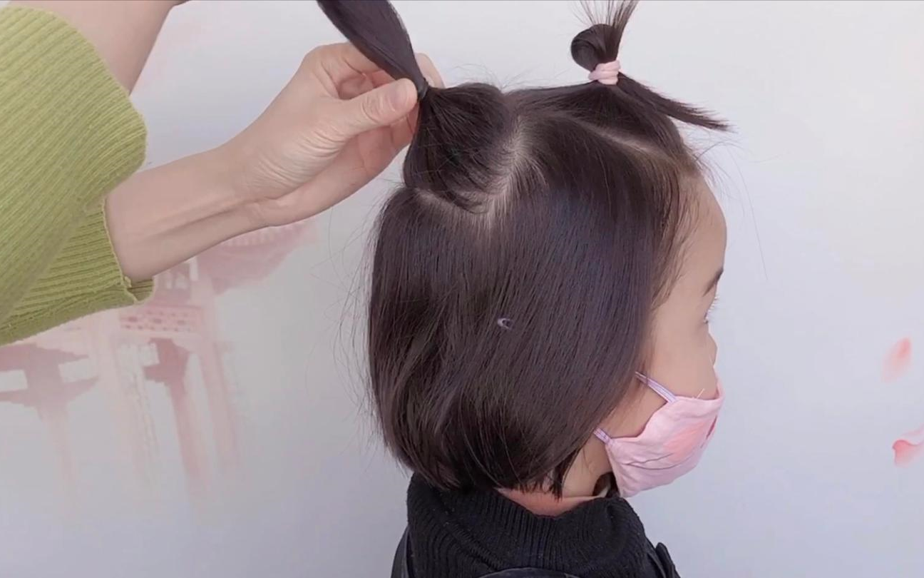 【长发编发】小女孩短发这样扎，四季皆宜，个性十足，有女侠风范