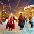莫斯科红场圣诞市集巡游，新年假期灯光秀