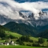 阿尔卑斯山脉和白云石(无人机+时间推移)神圣的自然放松™5分钟短片4K超高清