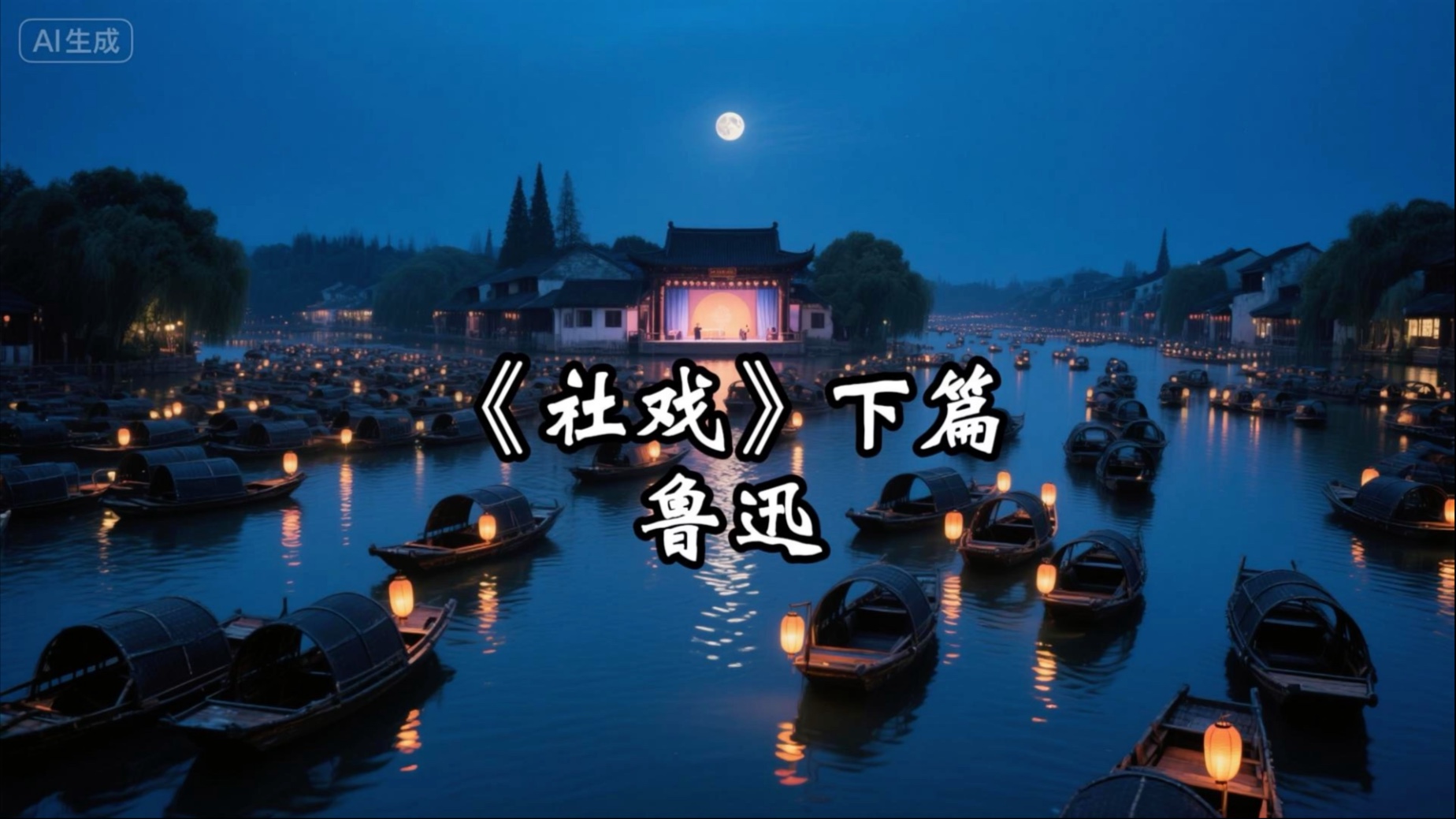 用Ai还原鲁迅的《社戏》下篇