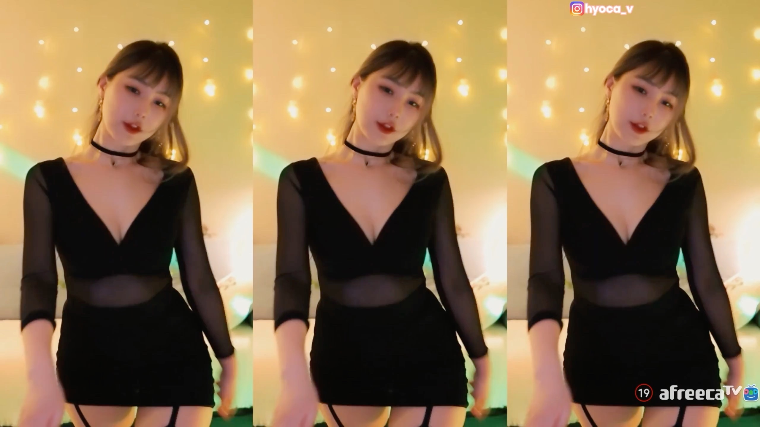 bj孝卡 黑色透shi裙抬腿摇