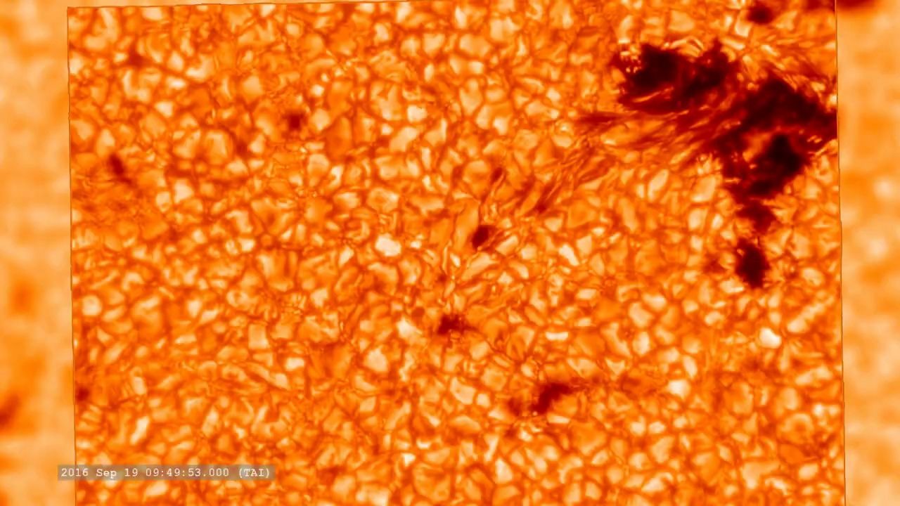 科普太阳表面放大1000倍的样子米粒组织清晰可见solarcloseupofactive