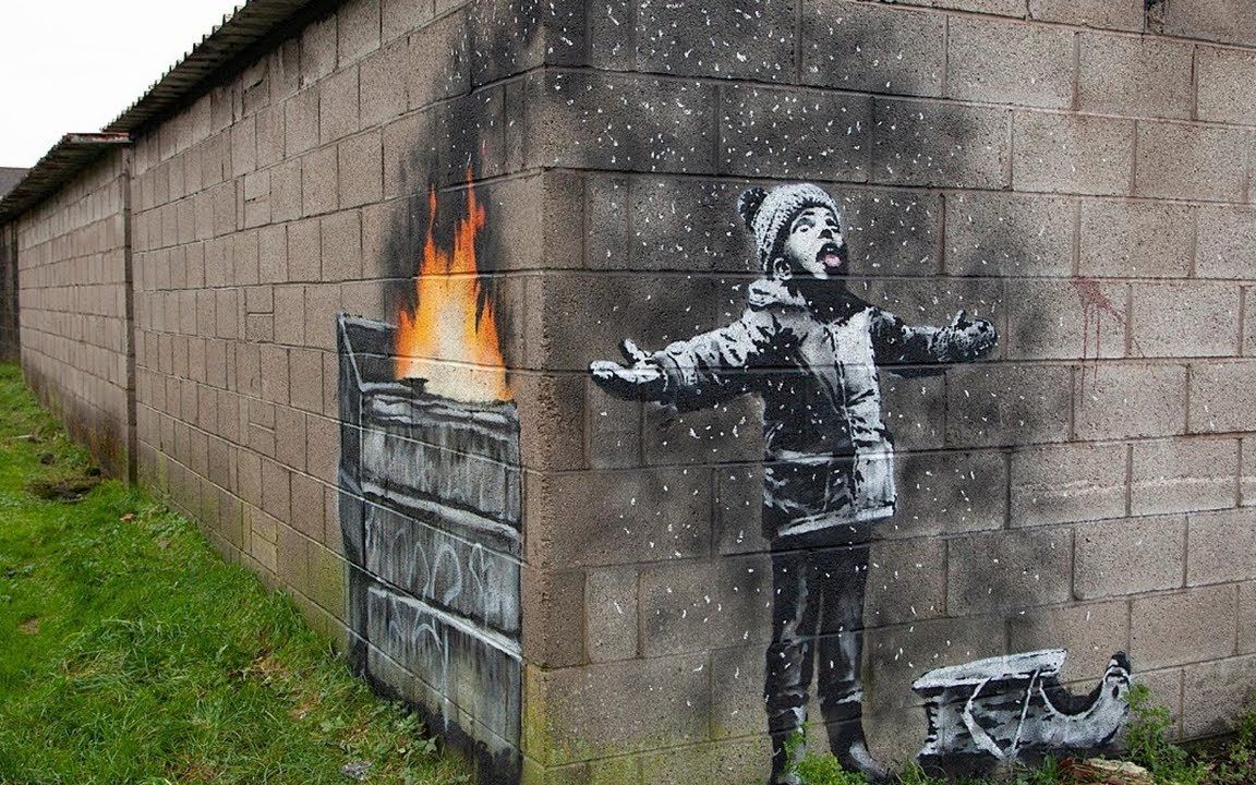 班克西优秀街头涂鸦艺术作品合辑 #Banksy #graffiti #street art