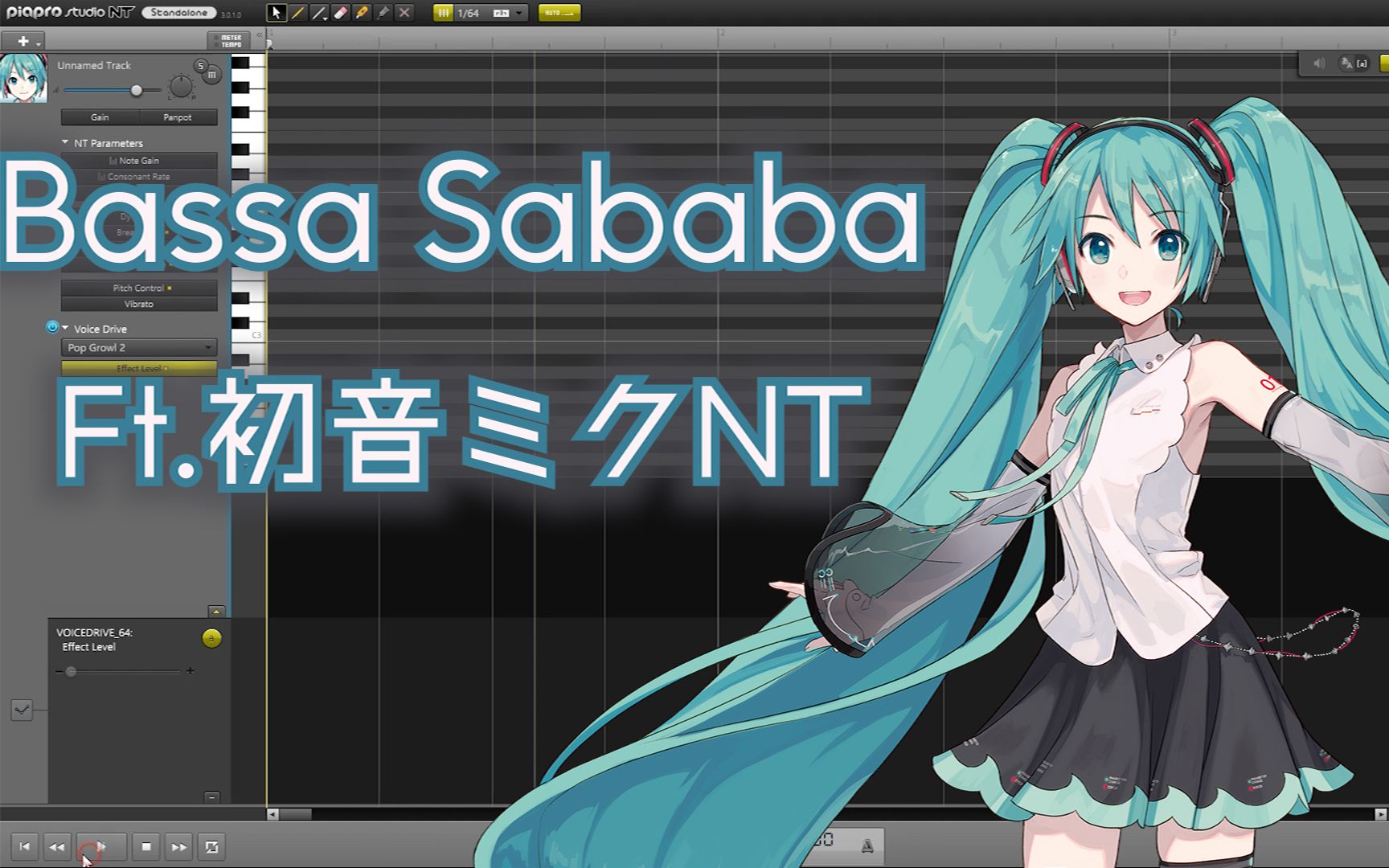 初音未来NT用英语对我喊道【Bassa Sababa】+VSQx(~04/03)