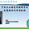中国企业绿色低碳转型的政策驱动与作用机理