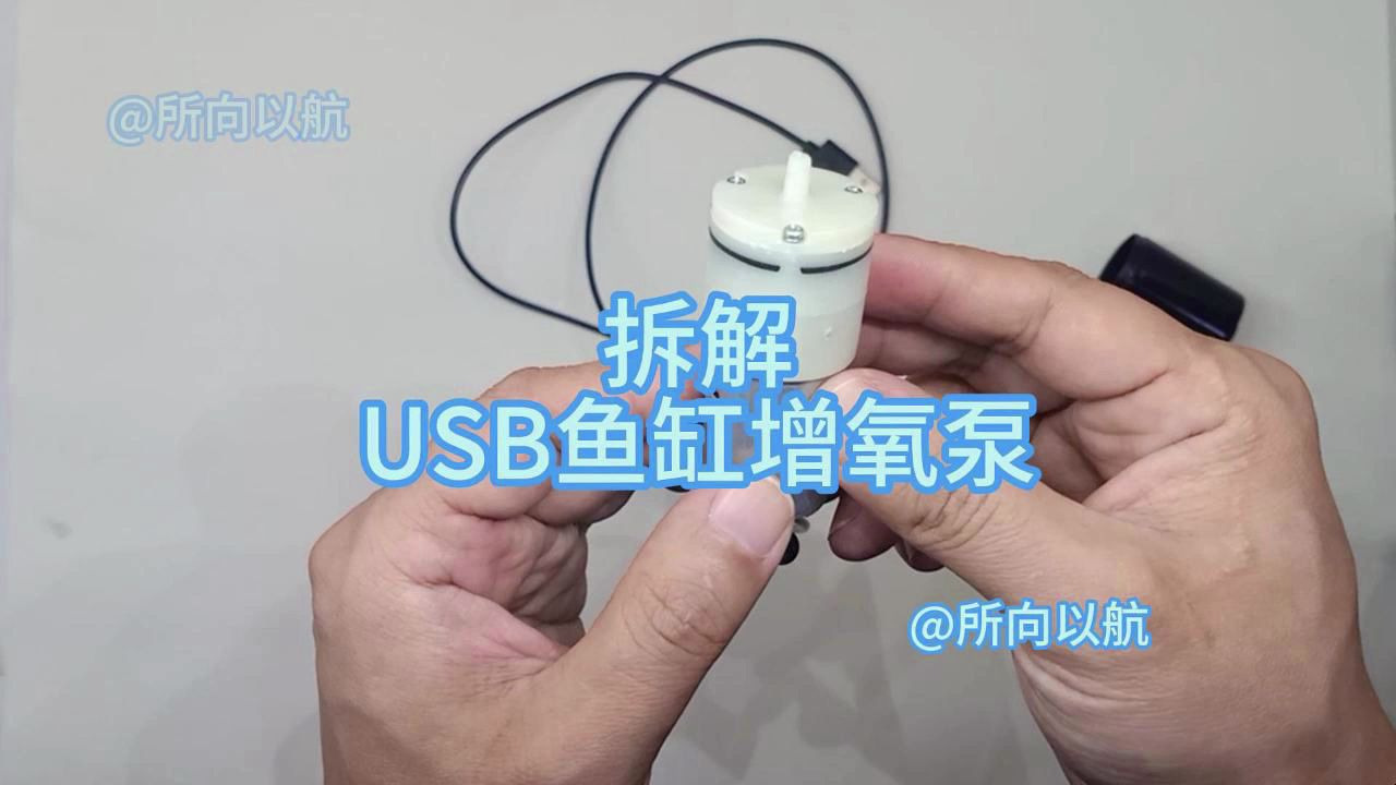 拆解USB鱼缸增氧泵，看看它内部的结构