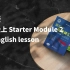 外研版七年级上册单词领读，Starter Module 2