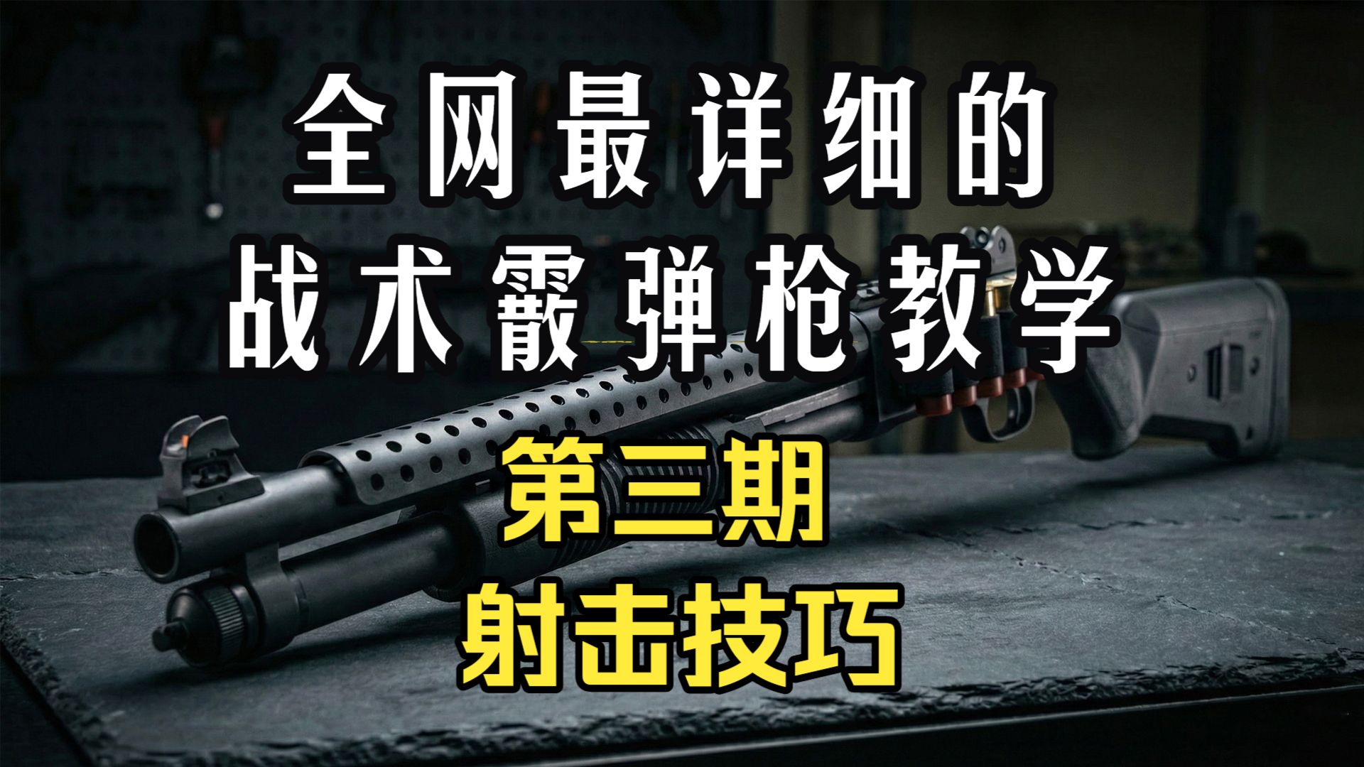 战术霰弹枪教学第三期-射击技巧