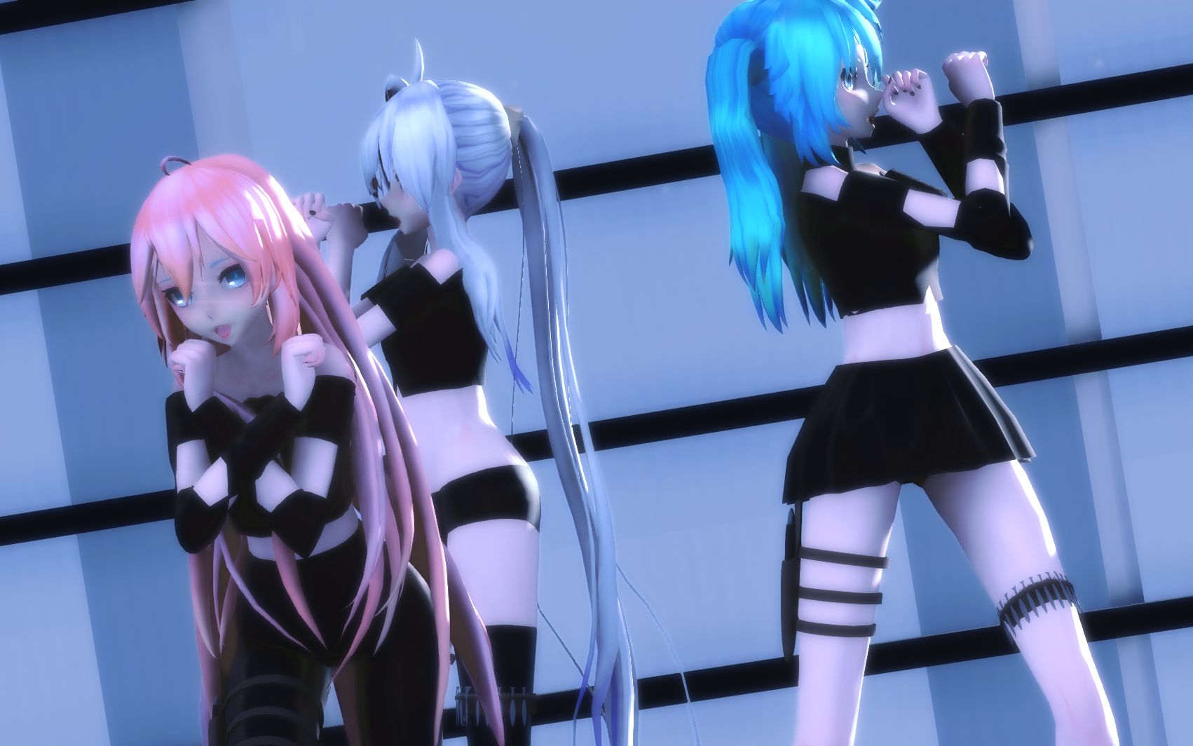 【mmd】v家三人组的echo,不来瞅瞅?