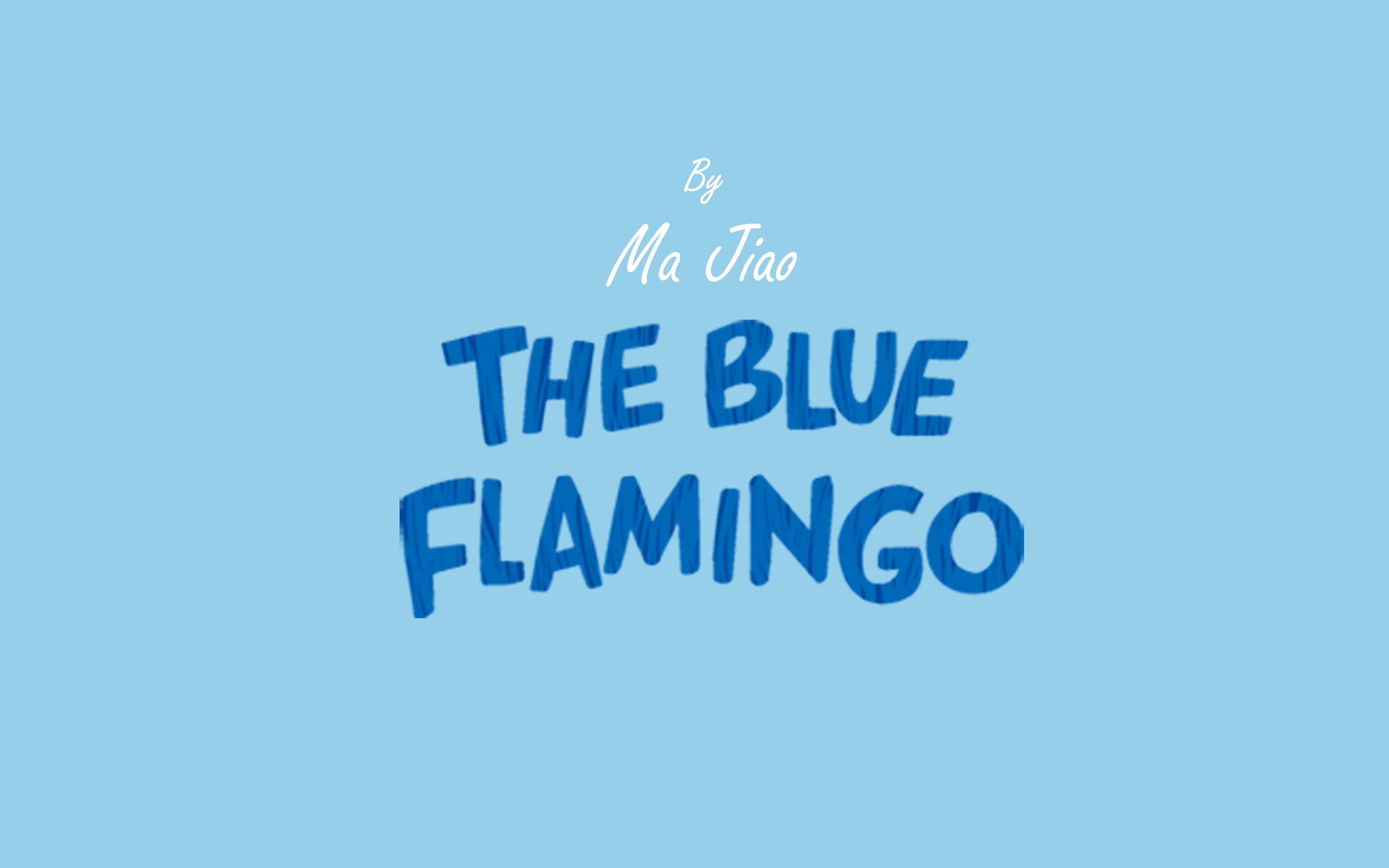 blue flamingo