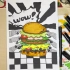 7～9岁 线描儿童画 《一起来画汉堡包》