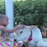 印度小女孩和她的小牛，小牛太萌辣！