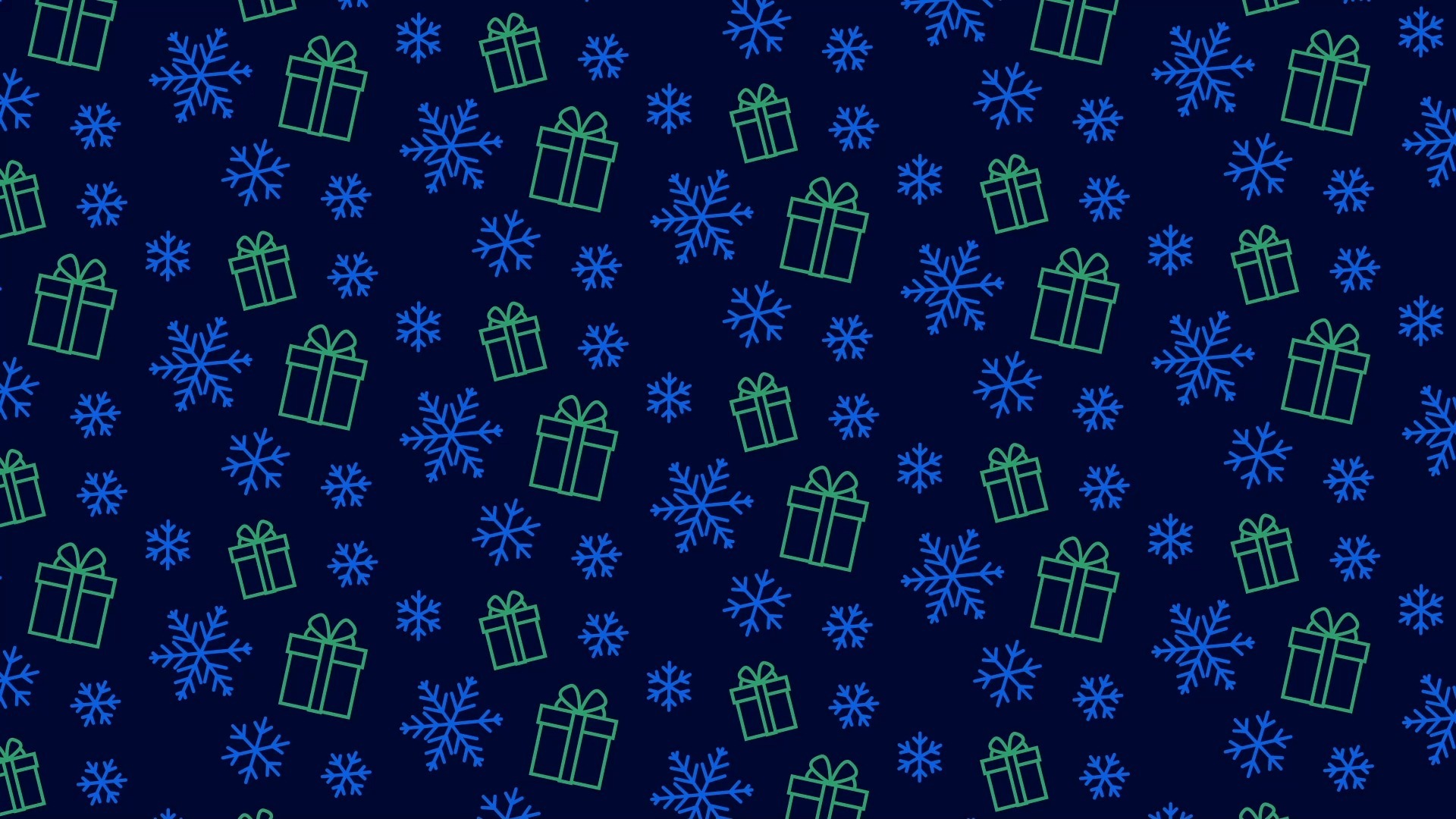 【舞台背景】9-圣诞礼物雪花平铺背景圣诞系列动态循环视频背景❤️ 浪漫梦幻舞蹈晚会年会循环动画