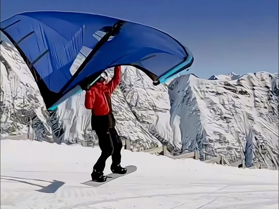 极限风翼滑雪，连风都是自由的味道