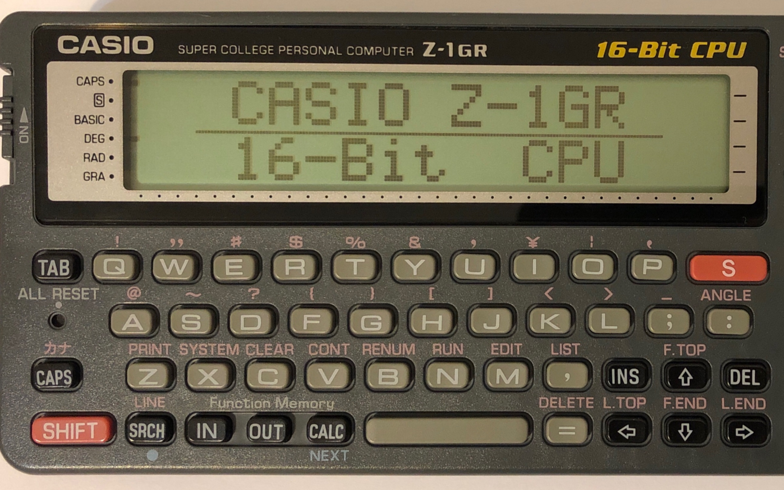 Casio Z-1GR 可编程计算器机器自检程序演示-哔哩哔哩