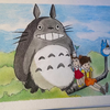 宫崎骏动画彩铅绘画-龙猫