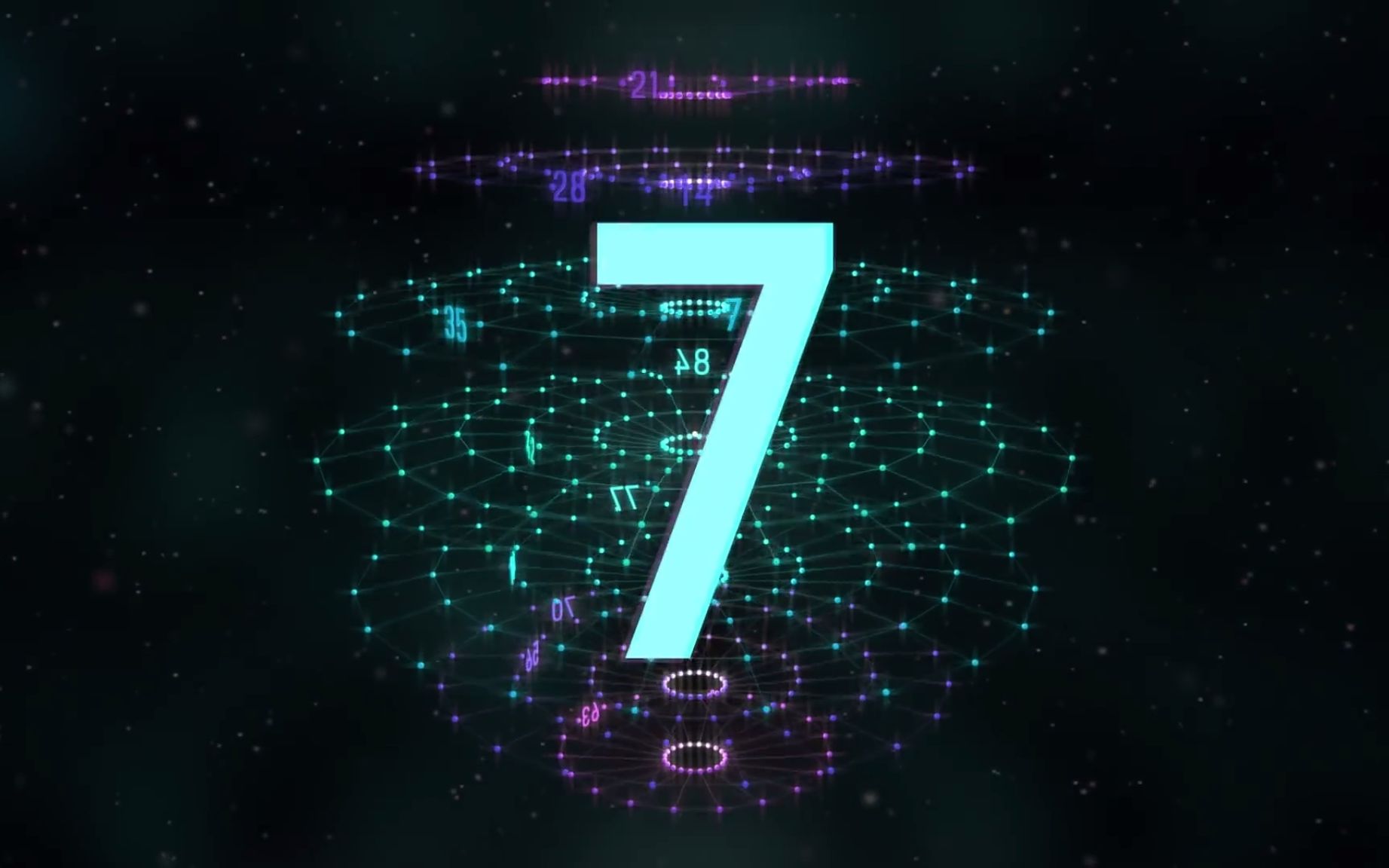 Counting Down By 7 每七个数倒数 学习数字的规律 儿童少儿早教英语数学启蒙教育