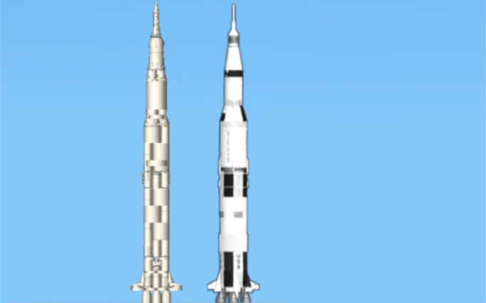 【航天模拟器】原版高仿土星5号带阿波罗11号和老鹰登月哔哩哔哩bilibili