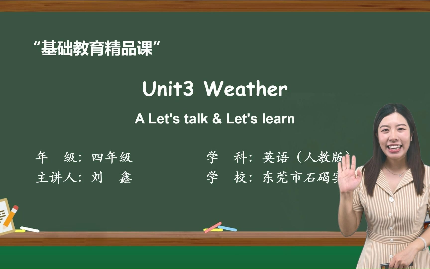 Unit Weather A Let S Talk Let S Learn Minm