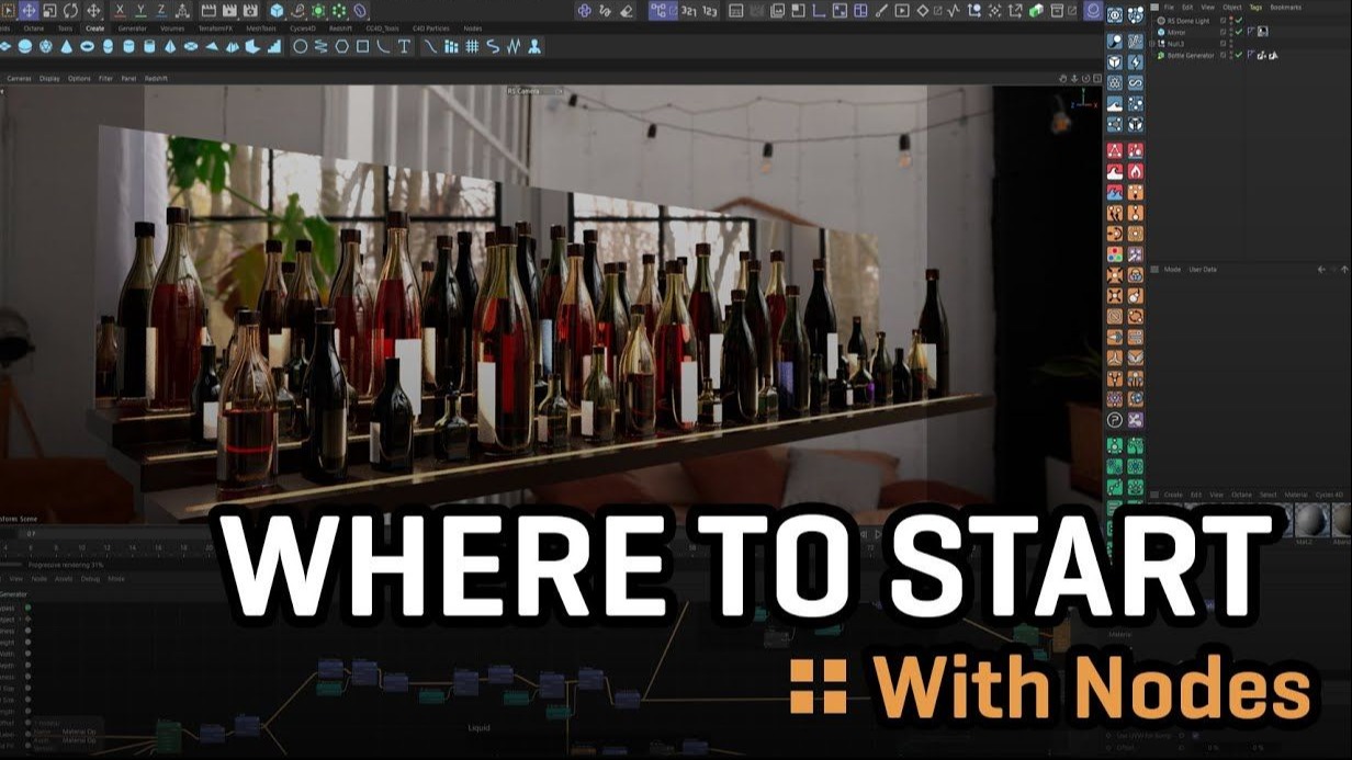 【精翻】C4D 初学者场景节点指南：入门之道（第三部分）—— 程序化建模