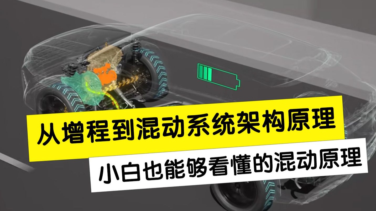 一个视频让你搞懂所有混动架构原理，从燃油车到增程、从单挡混动到多挡混动