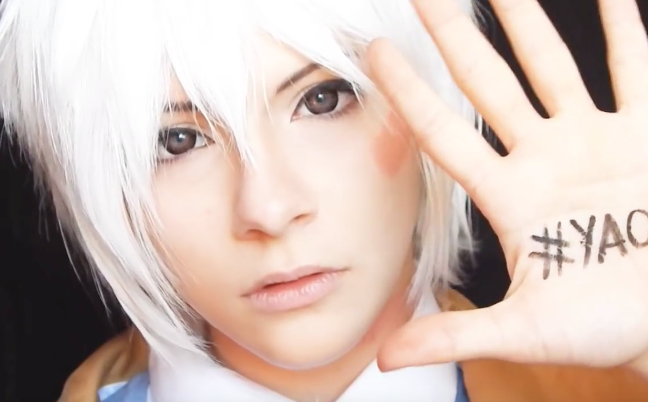 cosplay白头发,cosplay尾巴 【未来都市no.6】〔紫苑〕动画版 白发 cos化妆教程!