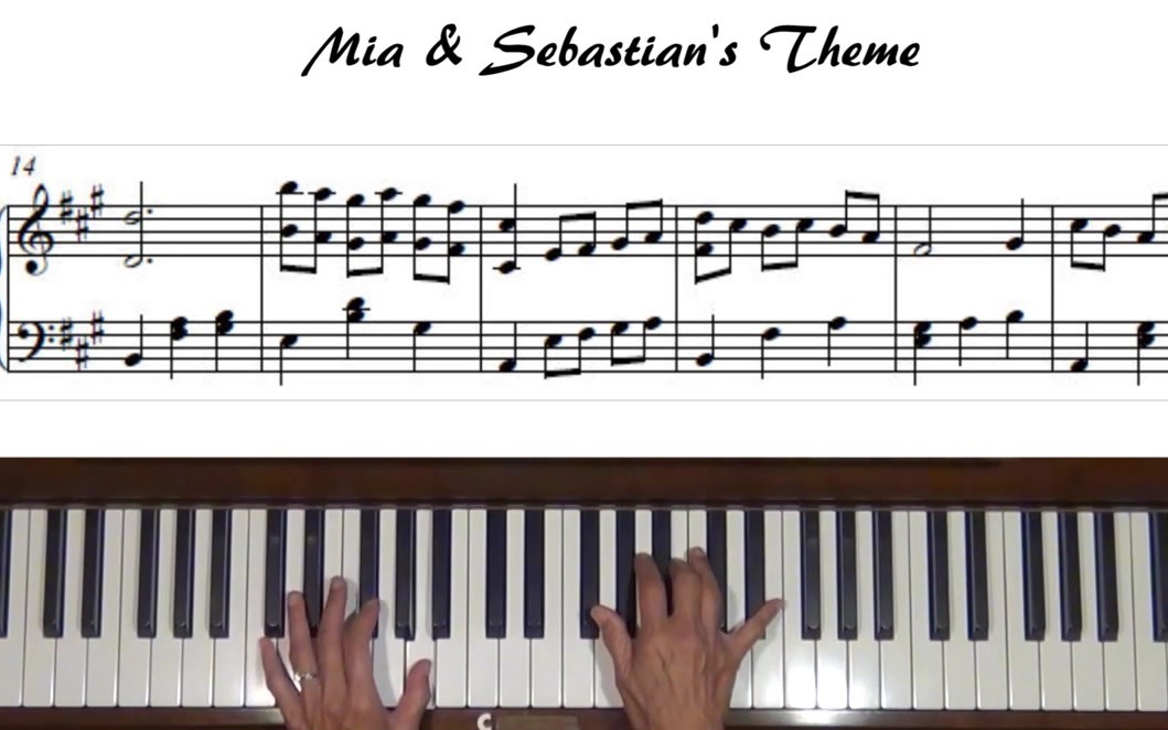 钢琴演奏 + 教学 Mia &amp; Sebastian's Theme (La La Land) Piano Tutorial_哔哩哔哩_bilibili