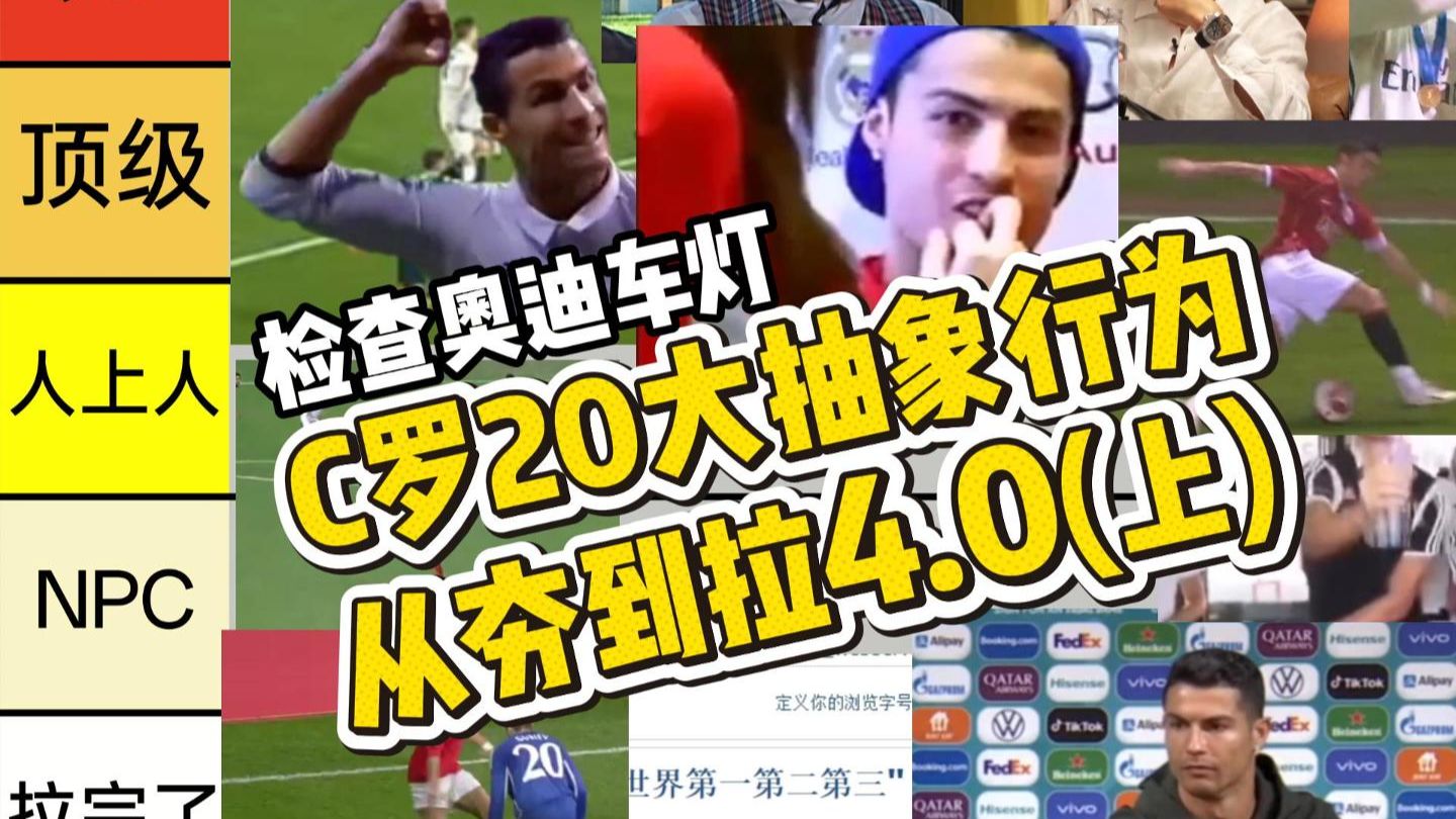 C罗20大抽象行为，从夯到拉4.0(上)，罗哥初登走近科学。