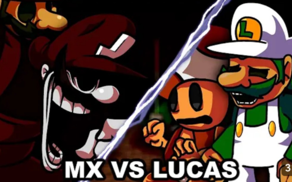 Lucas Vs MX (Powerdown V2 Cover) Mario Madness V2 FNF