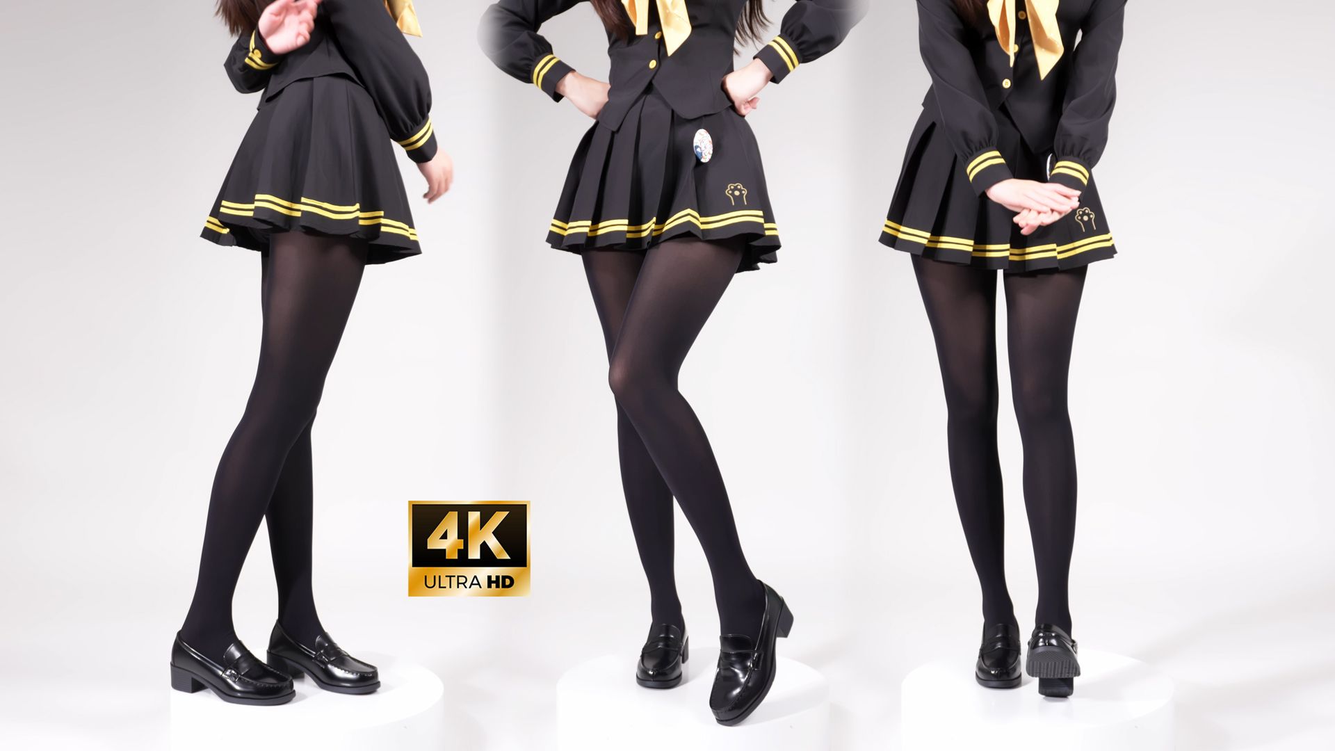 蜜蜂系JK和黑色制服鞋