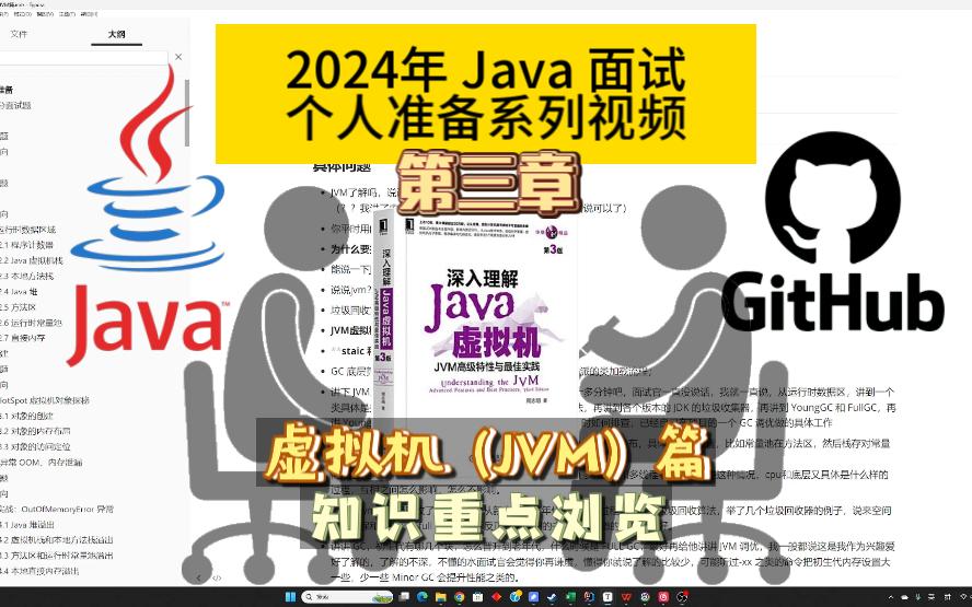 【Java 面试准备】第三章：虚拟机（JVM）部分 - 知识重点浏览 - 强烈推荐参考《深入理解 Java 虚拟机（第3版）》原书