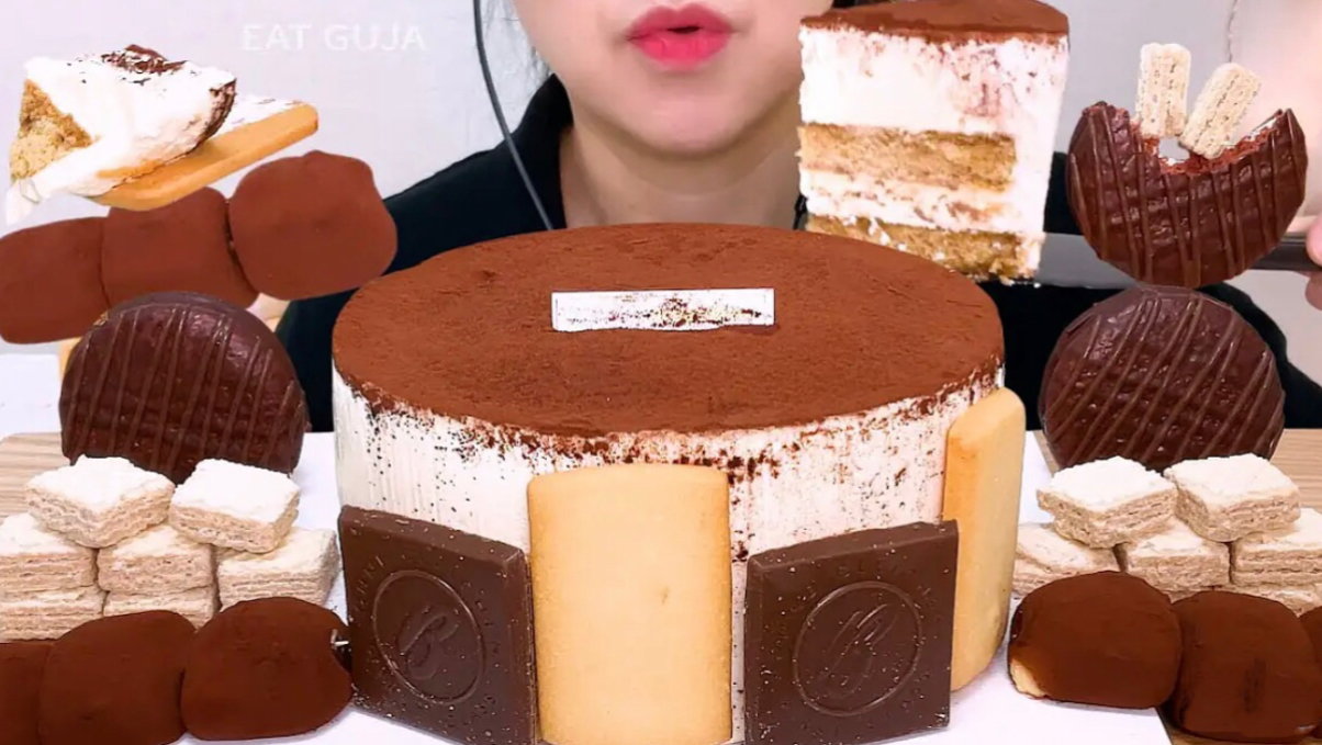 【Eat GUJA】中字 | 提拉米苏蛋糕 提拉米苏糯米糕 巧克力