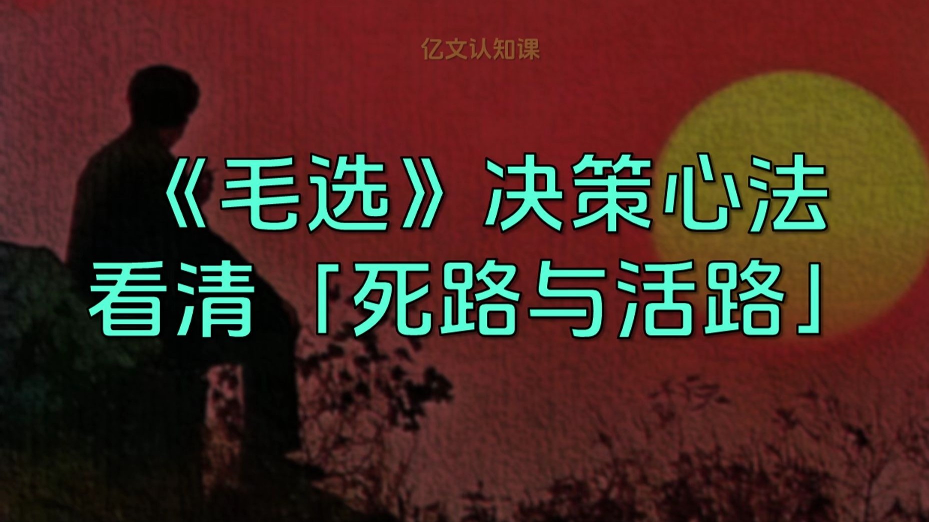 毛选中“绝境求生、反败为胜”的决策心法。