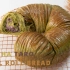 【Amy】（中字）抹茶芋头毛线球面包~｜Matcha Taro Wool Roll Bread recipe