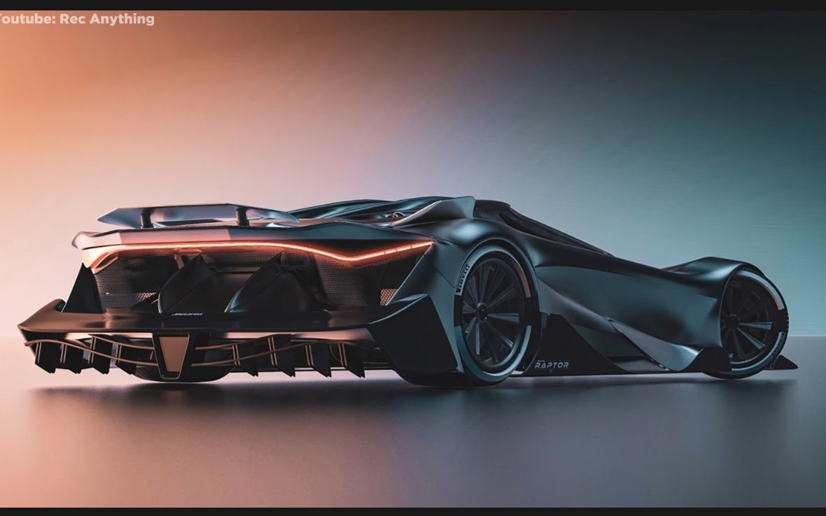 犀利！全新2023款迈凯伦超级跑车概念设计—— McLaren SR44 RAPTOR concept