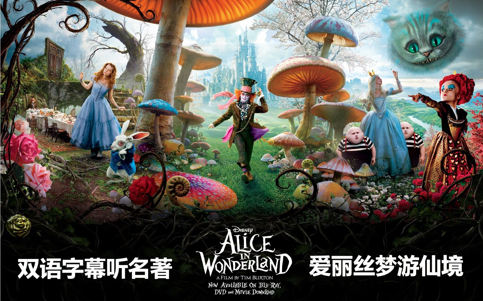 爱丽丝梦游仙境》Alice's Adventures in Wonderland  原版双语有声书【中英滚动字幕听经典名著】查尔斯·路特维奇·道奇森(精读名著)_哔哩哔哩(