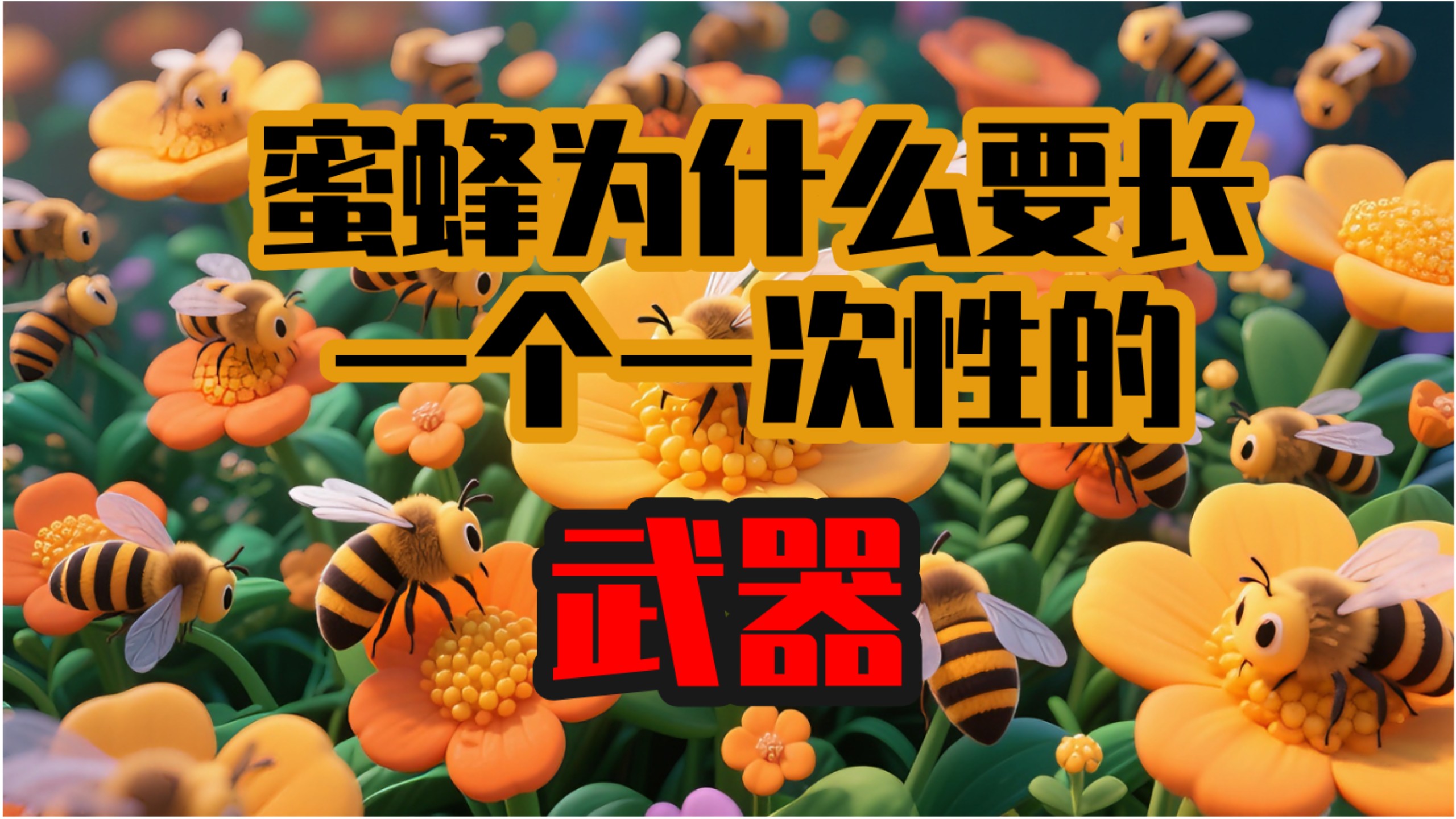 蜜蜂为什么要长一个一次性的攻击武器？