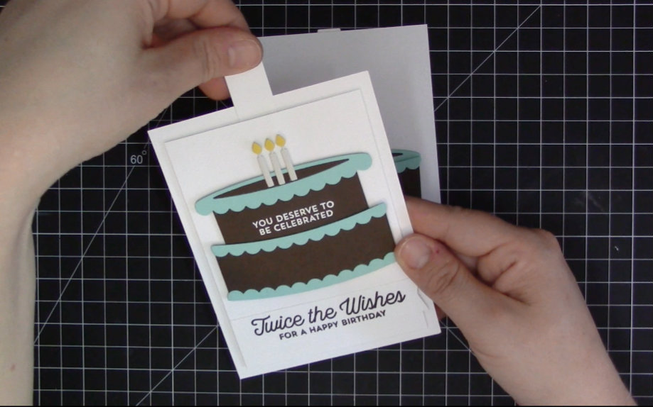 【卡片制作】抽拉双层蛋糕卡mft stamps twice the wishes card kit